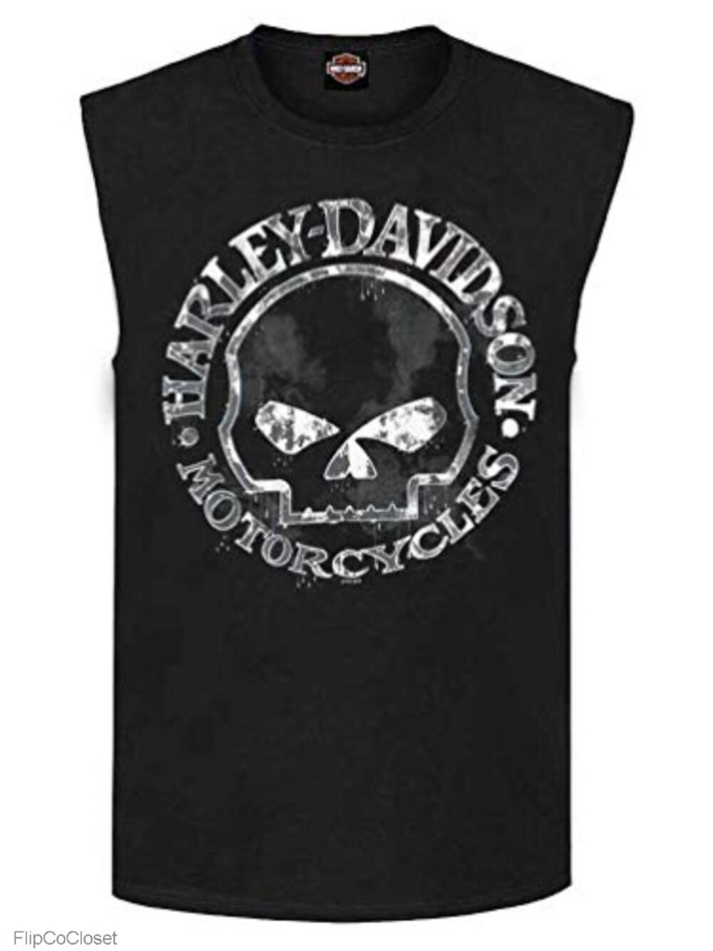 Harley-Davidson Men's Willie G Skull Muscle Tank Top Crew Neck Sleeveless